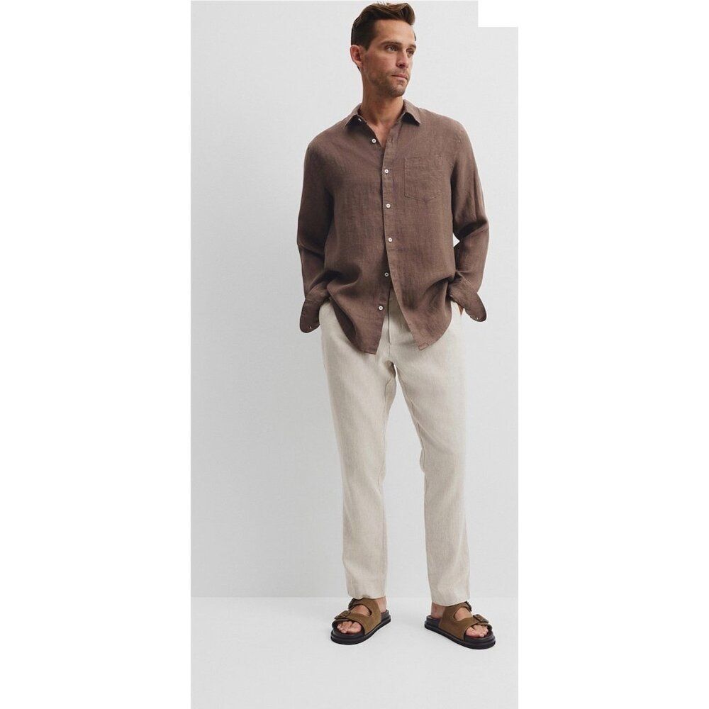 Country Road Brown Mens Dress Shirt - Picture 2 of 10